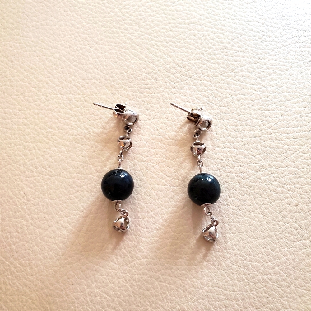 Di Modolo drop onyx earrings